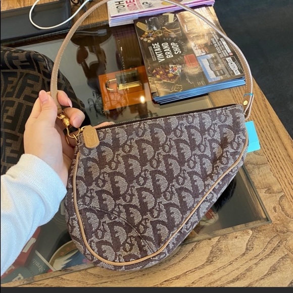 SOLD Dior Diorissimo trotter/ oblique saddle bag - Picture 5 of 13